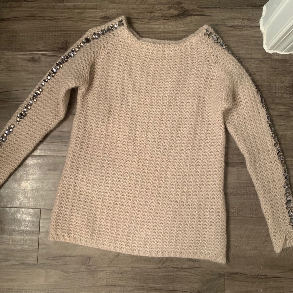 Zara Mohair Sweater with Rhinestones